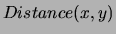 $Distance(x,y)$